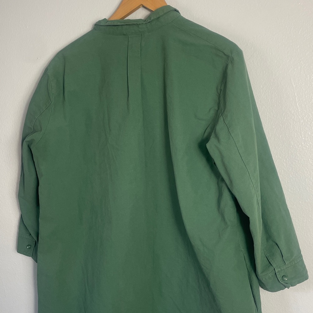 Pomander Place Tuckernuck Green Shirt Dress Size L - Picture 9 of 11